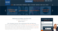 Desktop Screenshot of hickeylawfirm.com