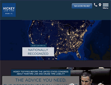 Tablet Screenshot of hickeylawfirm.com